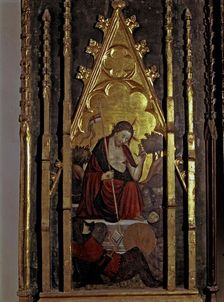 Resurrection end of an altarpiece of unknown procedence