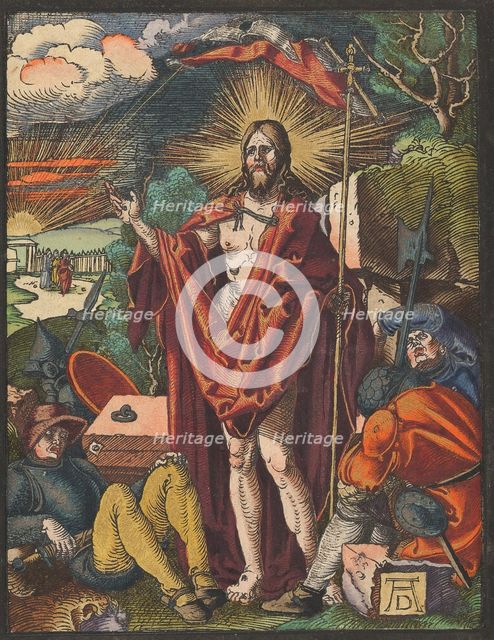 Resurrection, from the Small Woodcut Passion.n.d. Creator: Albrecht Durer.