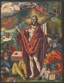 Resurrection, from the Small Woodcut Passion.n.d. Creator: Albrecht Durer