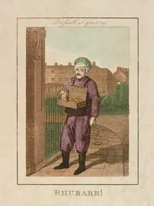 Rhubarb! Cries of London, 1804. Artist: Anon