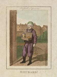 Rhubarb! Cries of London, 1804. Artist: Anon