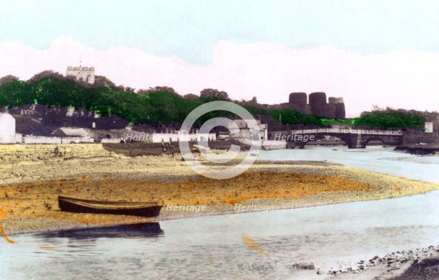 Rhuddlan Castle, near Rhyl, Denbighshire, 1926.Artist: Cavenders Ltd
