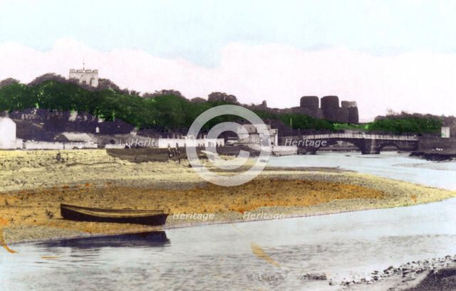 Rhuddlan Castle, near Rhyl, Denbighshire, 1926.Artist: Cavenders Ltd
