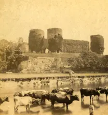Rhuddlan - Castle (from the River) c1900. Creator: Unknown