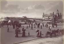 Rhyl. The Pavilion and Pier, 1870s. Creator: Francis Bedford