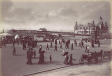 Rhyl. The Pavilion and Pier, 1870s. Creator: Francis Bedford