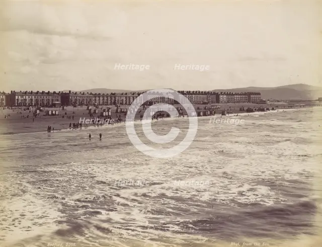 Rhyl, from the Sea, 1870s. Creator: Francis Bedford.