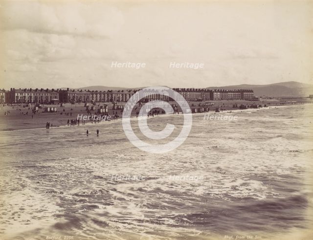 Rhyl, from the Sea, 1870s. Creator: Francis Bedford.