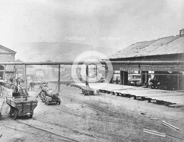 Rhymney ironworks, Mid-Glamorgan, South Wales, 1880s. Creator: Alfred Freke.