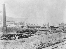 Rhymney ironworks, Mid-Glamorgan, South Wales, 1880s. Creator: Alfred Freke