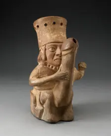 Rhyton in the Form of a Man with an Exaggerated Phallus, 100 B.C./A.D. 500. Creator: Unknown