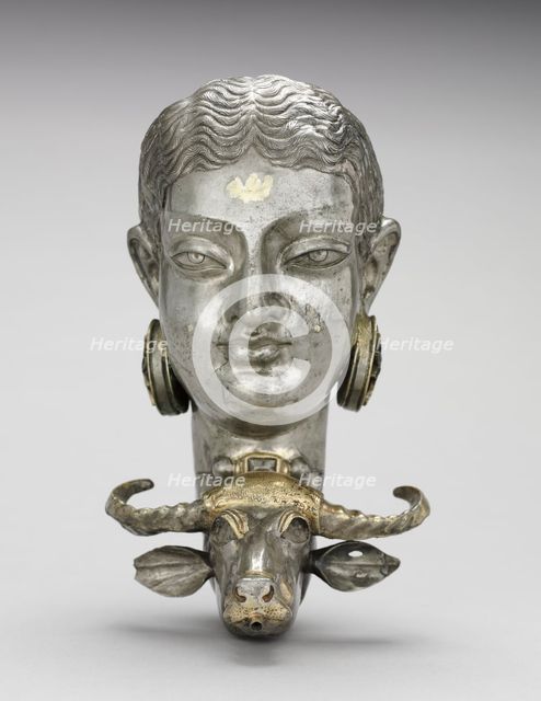 Rhyton: The Buffalo-Slayer Goddess, 500-700. Creator: Unknown.