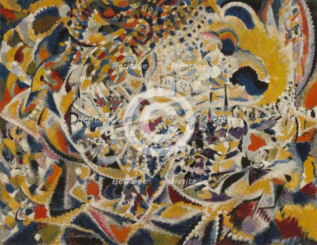 Rhythm of Light Waves: Street + Sun + Crowd, 1915-1916. Creator: Schmalzigaug, Jules (1882-1917).