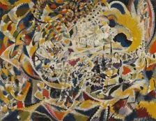Rhythm of Light Waves: Street + Sun + Crowd, 1915-1917. Creator: Jules Schmalzigaug