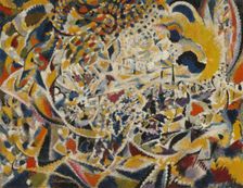 Rhythm of Light Waves: Street + Sun + Crowd, 1915-1917. Creator: Jules Schmalzigaug