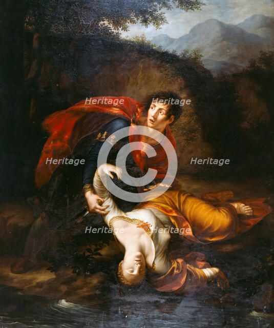 Rhadamistus flinging Zenobia injured into the River Araxes, 1812. Creator: Alberi, Francesco (1765-1836).