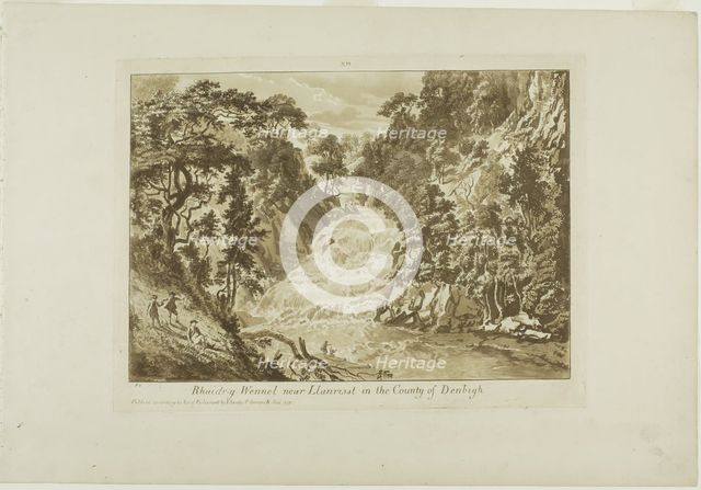 Rhaidr-y Wennel near Llanrwst in the Country of Denbigh, 1776. Creator: Paul Sandby.