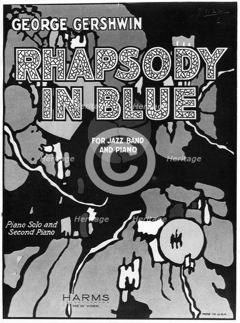 Rhapsody in Blue by George Gershwin, 1924. Creator: Unknown.