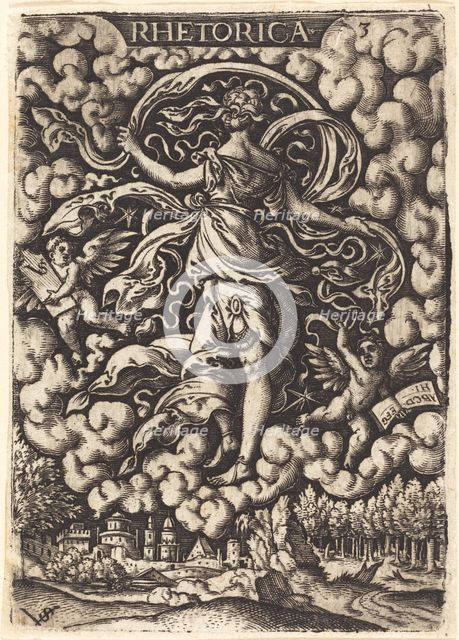 Rhetorica (Rhetoric). Creator: Virgil Solis.