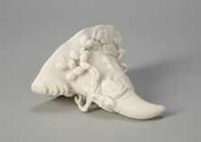 Rhinocerous Horn-Shaped Cup with Figures by a Tree, Ming dynasty (1368-1644). Creator: Unknown