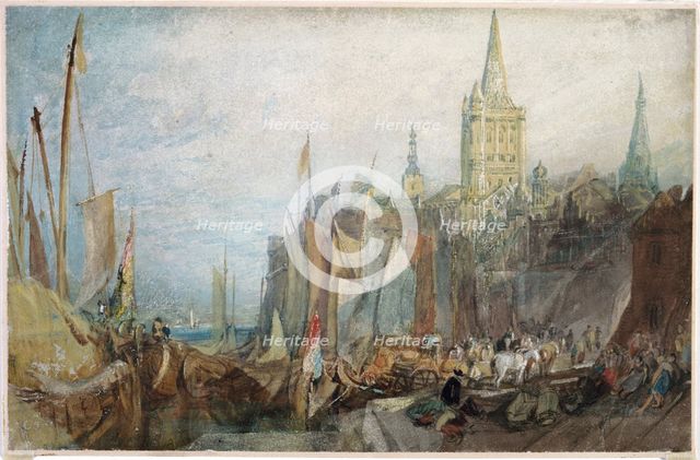 'Rhine Gate, Cologne', 1819. Creator: JMW Turner.
