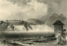 Rhine Falls, Schaffhausen c1872. Creator: A Willmore