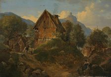 Rhine landscape, 19th century. Creator: Ludwig Richter