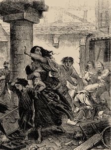 Rhineland Massacre of the Jews in 1096, 1866. Creator: Anonymous