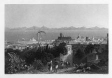 Rhodes, from the Heights near Sir Sidney Smith's Villa 1841. Artist: W Wallis