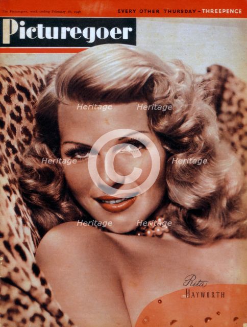 Rita Hayworth (1918-1987), American actress, 1946. Artist: Unknown