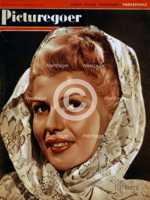 Rita Hayworth (1918-1987), American actress, 1948. Artist: Unknown