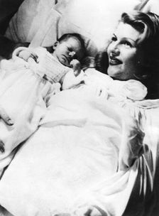Rita Hayworth with her daughter Princess Yasmin Aga Khan, c1949. Creator: Unknown