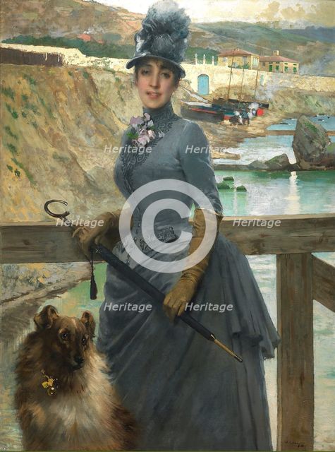 Ritratto della figlia di Jack La Bolina, 1888. Creator: Corcos, Vittorio Matteo (1859-1933).