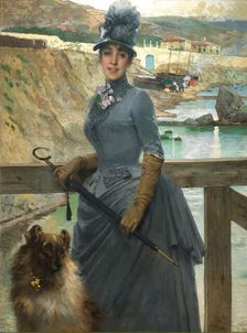 Ritratto della figlia di Jack La Bolina, 1888. Creator: Corcos, Vittorio Matteo (1859-1933)