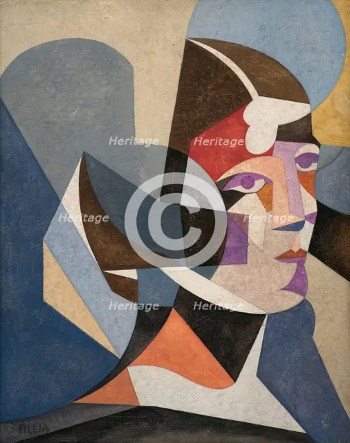 Ritratto della Signora Colombo, 1925. Creator: Fillia, (Luigi Colombo) (1904-1936).