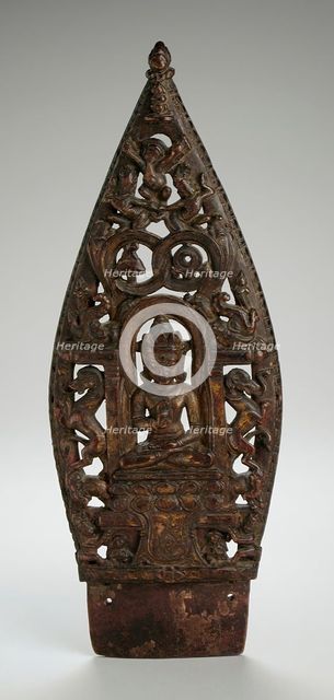 Ritual Diadem Plaque with the Jina Buddha Amoghasiddhi, 13th-14th century. Creator: Unknown.