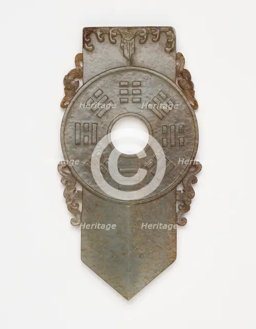 Ritual disk (bi), Qing dynasty, 1736 to 1911. Creator: Unknown.