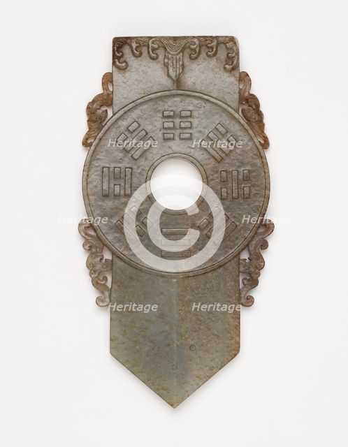 Ritual disk (bi), Qing dynasty, 1736 to 1911. Creator: Unknown.