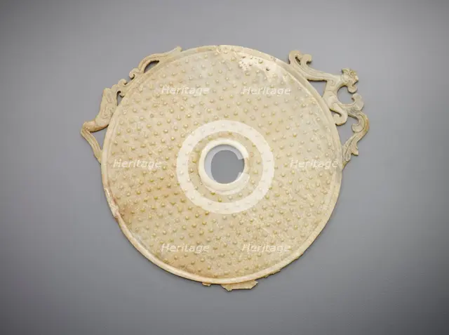 Ritual disk (bi), Western Han dynasty, 206 BCE-9 CE. Creator: Unknown.