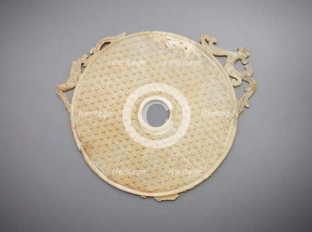 Ritual disk (bi), Western Han dynasty, 206 BCE-9 CE. Creator: Unknown.