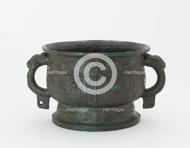 Ritual food vessel (gui), Western Zhou dynasty, 10th century BCE. Creator: Unknown.