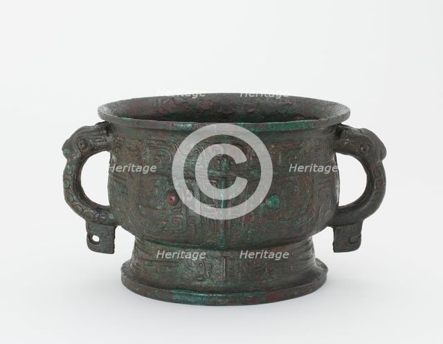 Ritual food vessel (gui), Western Zhou dynasty, 10th century BCE. Creator: Unknown.