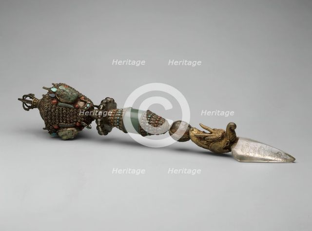 Ritual Peg (phurbu), 17th century. Creator: Unknown.
