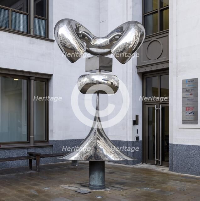 'Ritual', sculpture by Antanas Brazdys, Coleman Street, City of London, 2016. Artist: Chris Redgrave.