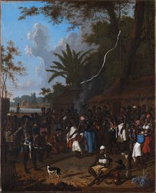 Ritual Slave Party on a Sugar Plantation in Surinam, 1706-1708. Creators: Dirk Valkenburg, Dionys Verburg, Willem Willemsz Buytewech