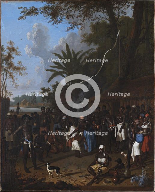 Ritual Slave Party on a Sugar Plantation in Surinam, 1706-1708. Creators: Dirk Valkenburg, Dionys Verburg, Willem Willemsz Buytewech.