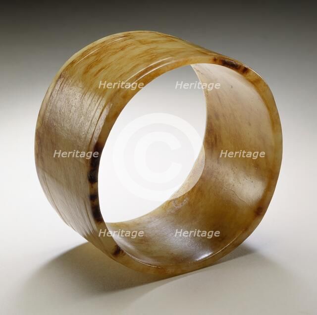 Ritual Tube (Cong) with Masks, between c.2600 and c.2400 B.C.. Creator: Unknown.