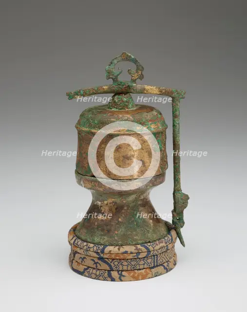 Ritual vessel with cover, Possibly Han dynasty, 206 BCE-220 CE. Creator: Unknown.