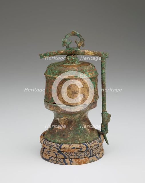 Ritual vessel with cover, Possibly Han dynasty, 206 BCE-220 CE. Creator: Unknown.