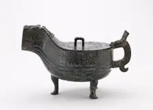 Ritual vessel (yi) with cover, Eastern Zhou dynasty, 6th century BCE. Creator: Unknown